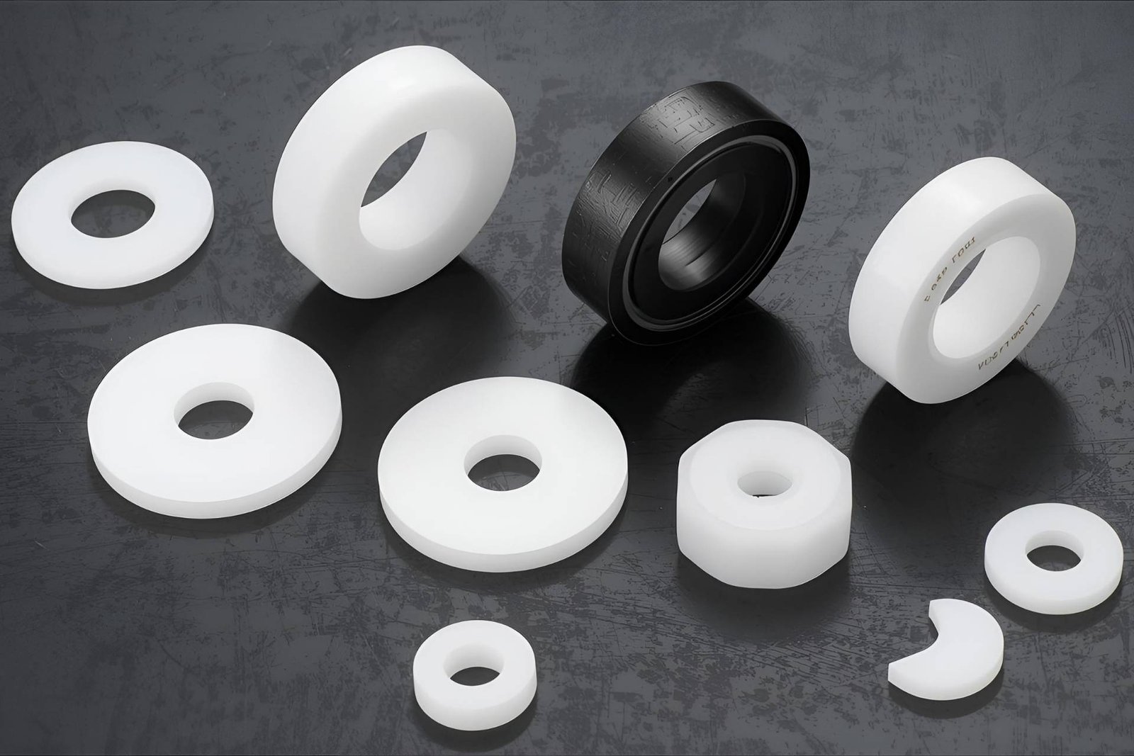 A head‑to‑head review of PTFE washers against stainless steel, brass, nylon, PEEK, fiber/laminates, and elastomer‑backed designs. The focus is on measurable differences: chemical resistance, friction, creep, dielectric behavior, and lifecycle cost.
