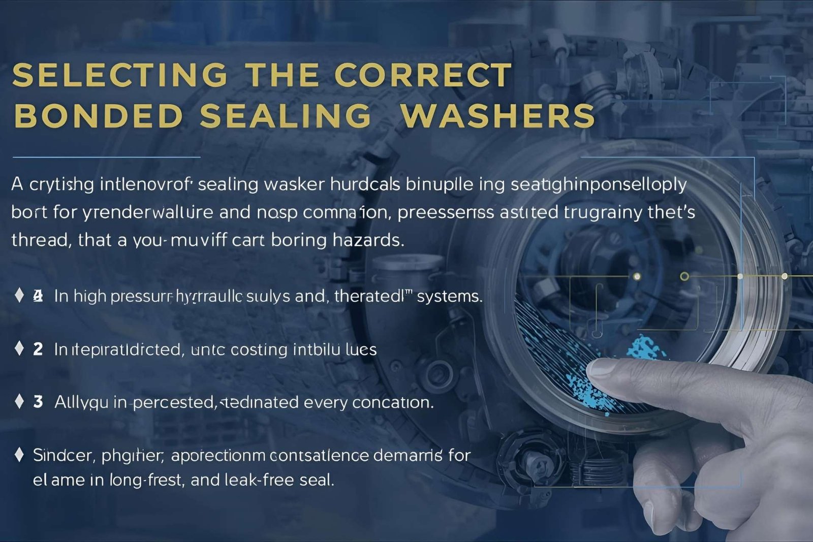 Selecting the correct bonded sealing washer is a critical engineering decision that extends far beyond simply matching a bolt size. In high-pressure hydraulic and pneumatic systems, the integrity of every threaded connection is paramount. A mismatched or improperly specified bonded washer can lead to system downtime, costly fluid loss, environmental contamination, and significant safety hazards. This guide provides a systematic, five-step process for engineers and technicians to navigate the selection criteria, ensuring the chosen component is perfectly matched to the application’s demands for a reliable, long-lasting, and leak-free seal.