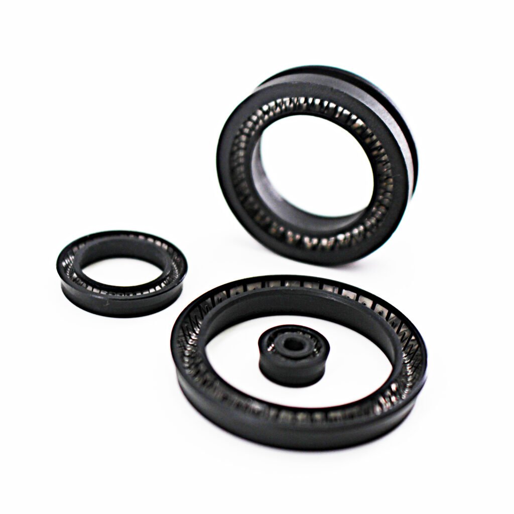 Spring energized seals
